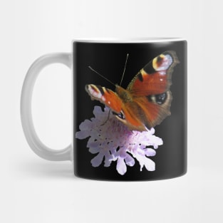 trendy with a beautiful flower, butterfly, peacock Mug